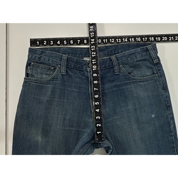Carhartt Relaxed Fit Jeans Mens 36x32 Blue Measures 37x32 100% Cotton Workwear - Picture 6 of 10